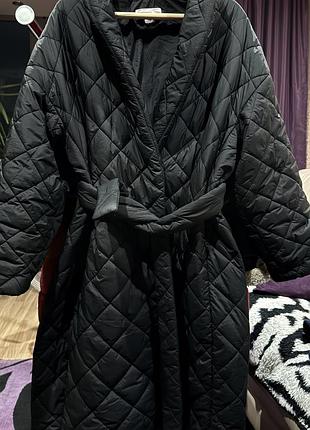 Стегане жіноче пальто mango