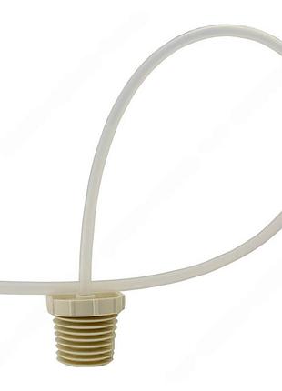 Силіконова пробка кришка з трубкою для винних пляшок 10-20 л герметична, універсальна, 6 ребер фіксації, трубка 79 см