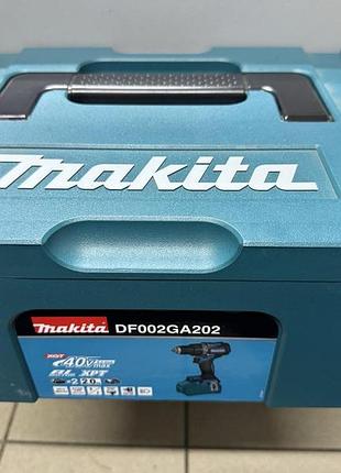 Аккумуляторная дрель-шуруповерт makita df002ga202 40v (кейс/зу/2*акб-2ач) новый! 2