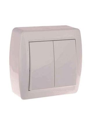 Выключатель 2-кл сп белый ен-2141 тм electrohouse