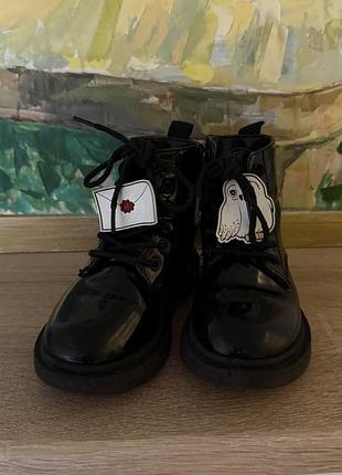 Черевики чорні лаковані 28 р 7