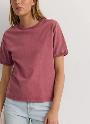 Reserved футболка кирпического цвета