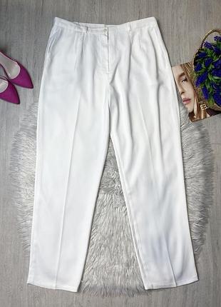 Білі штани брюки із завищеною талією/мом /mom