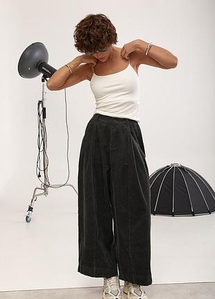 Жіночі вільні вельветові штани