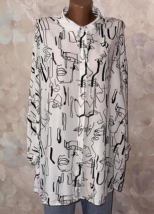 Жіноча сорочка батал 100% віскоза