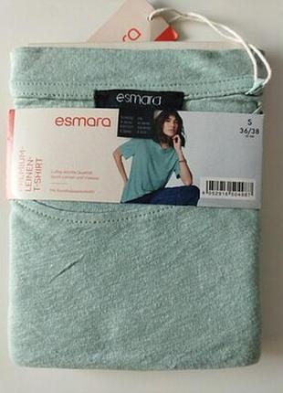 Жіноча лляна футболка esmara s,m