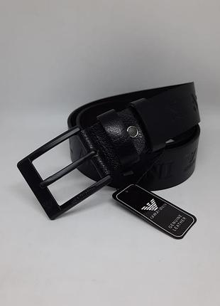Мужской кожаный ремень армани