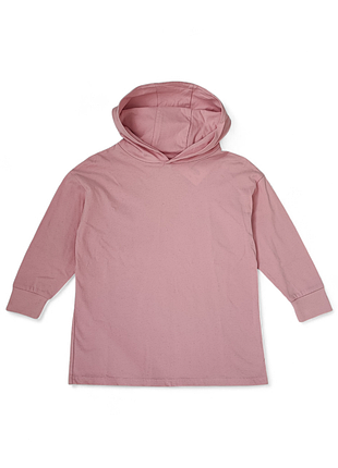 Подростковая кофта для девочки с капюшоном next 152 см розовая