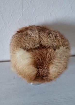 Шапка мужская лисиная меховая