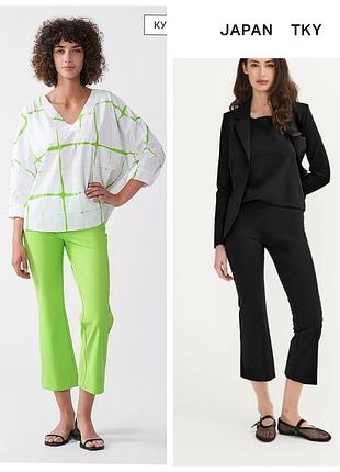 Укорочені штани кльош kaya від japan tky дорожній джерсі