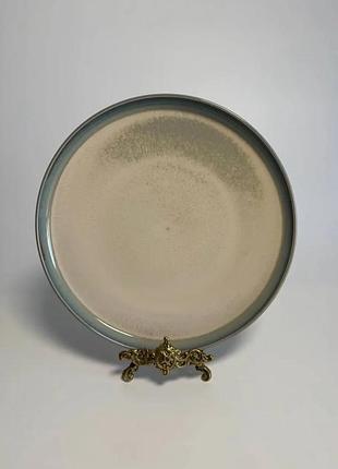 Обеденная керамическая тарелка с декоративным покрытием 28,5 см