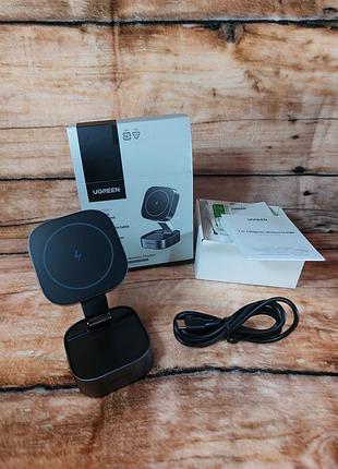 Ugreen 2-in-1 magsafe 25w qi2 magnetic - магнітна бездротова зарядна