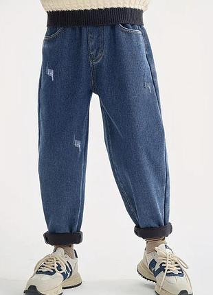 Утеплені джинси на хлопчика 160-170 см