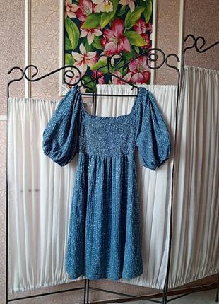 Стильне текстурне плаття з блиском shein.