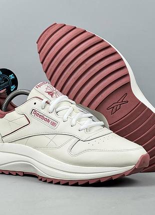 Шкіряні кросівки reebok classic leather рибок кроссовки кожа демисезон