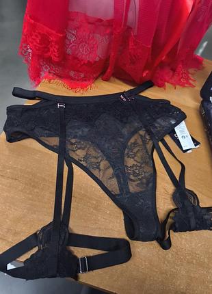 Стринги кружевные высокая посадка с подтяжками