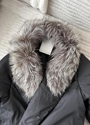 Комір з натурального хутра сріблястої лисиці rolf schulte by fur & leather gmbh