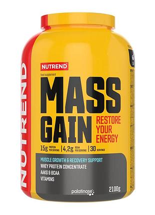 Гейнер nutrend mass gain, 2.1 кг банан