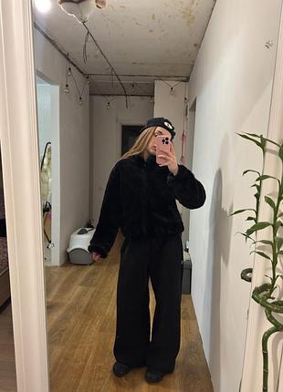 Вкорочена єко шуба gap вінтажна