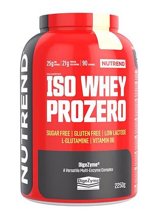 Протеин nutrend iso whey prozero, 2.25 кг ванильный пудинг