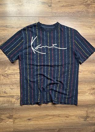 Футболка karl kani s-m монограммная signature tee мужская идеал оригинал