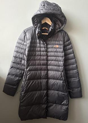 Жіночий пуховик подовжений довгий