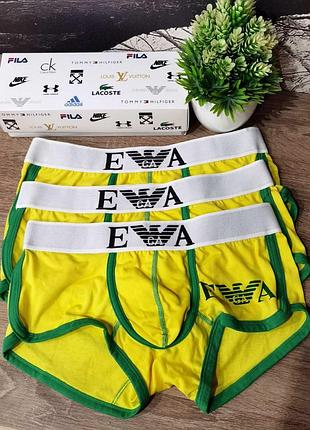 Труси чоловічі полубоксери з написам армані, труси котонові армані, труси полубоксери - ціна за шт.