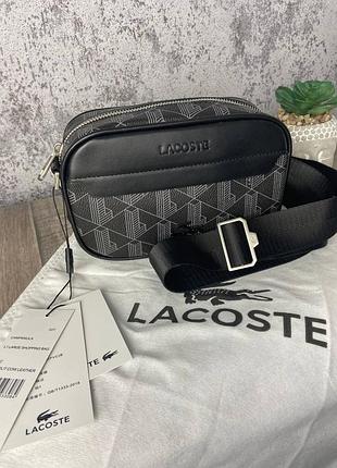 Сумка lacoste monogram | crossbody bag | мессенджер | лакоста лакосте