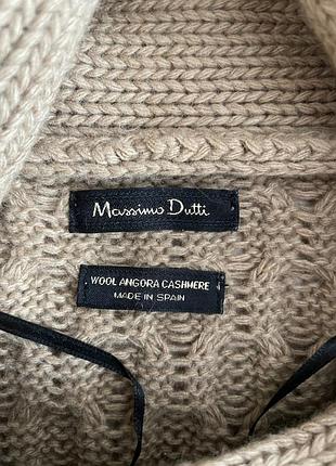 Massimo dutti пончо вовна ангора кашемір 4