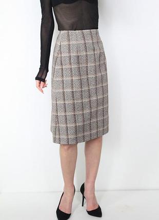 Юбка  миди в клетку