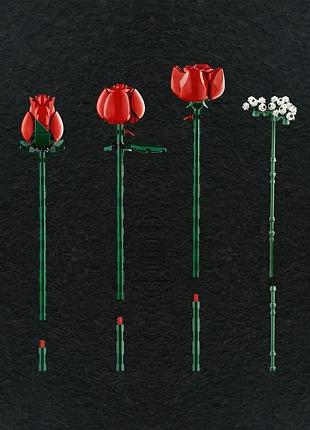 Конструктор букет троянд botanical collection 822 деталей 8