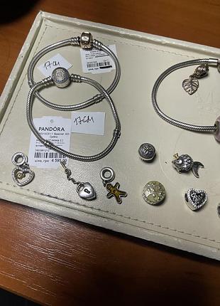 Прикраси pandora біколор золото із сріблом