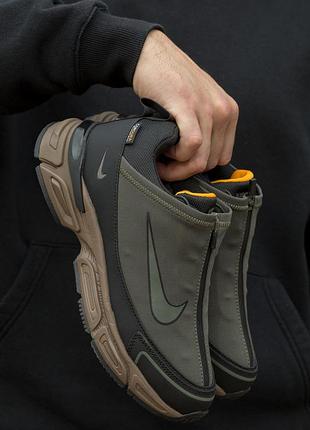 Кроссовки зимние 
nike zoom puls black haki 
winter fur