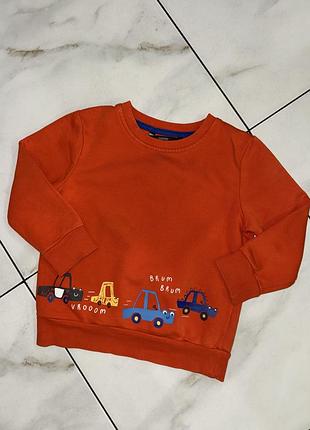 Коттоновый свитшот george george машинки 3-4 года (98-104 см)