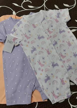 Бодик 100% бавовна на дівчинку 3-6 місяців, фірми george