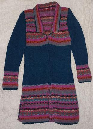 Кардиган  жіночий  в етно стилі альпака100 %