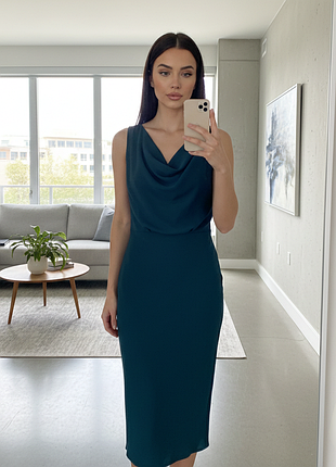 Сукня міді zara елегантна сукня міді zara