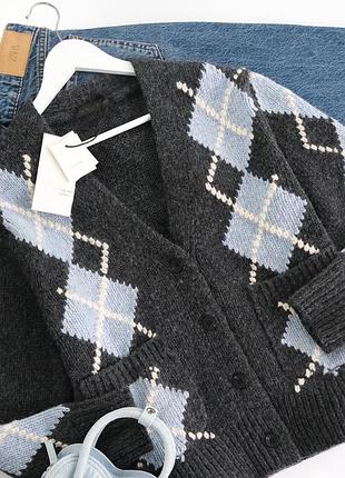 Кардиган  zara 100% вовна 2