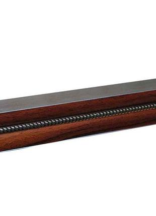 Карниз алюмінієвий 2-рядний плівка з молдингом горіх 3м тм кардинал