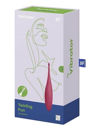 Вібратор для клітора satisfyer twirling fun poppy red 4