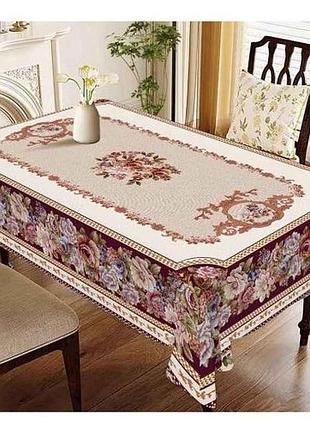 Скатертини в рулоні fiesta пвх на тканинній основі 5955-1.50 1.20*1.50м*20шт тм stenson