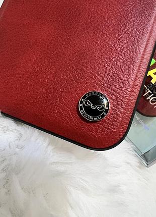 Новий шкіряний чохол keephone lucca для iphone 15 (red/wine) 4