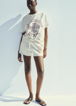 Костюм (свитшот + шорты) zara