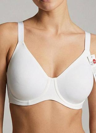 00492 классический гладкий белый бюстгальтер 40а / 90а