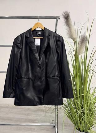 Піджак h&m divided шкіряний