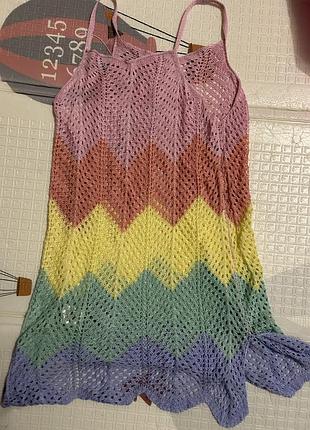 Вязаное платье, парео