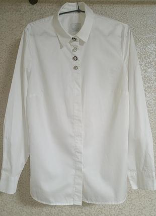 Актуальна жіноча біла сорочка рубашка блуза блузка преміум бренд біла сорочка бренд madeleine