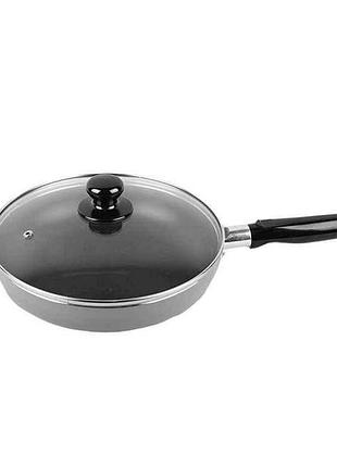 Сковорода ал. з кришкою 22см basic mr-1200-22 тм maestro