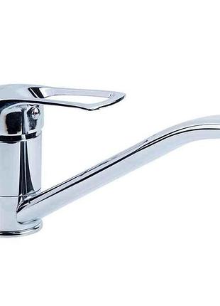 Змішувач sm ø40 для кухні гусак прямий 250мм на гайці (9843110) тм tau