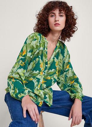 Роскошная брендовая блуза/рубашка monsoon 100% viscosa